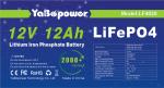CE Certificated 12v 12Ah Discharge Current 6A Lifepo4 Battery With Prominent