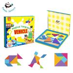 Colorful Magnetic EVA Tangram Toys Portable Functional