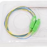 Steel Tube SC APC Fiber Optic FBT Coupler , Fiber Optic Splitter 1x2