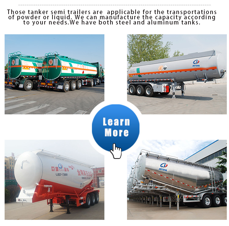 38m3 Dry Bulk Cement Silo/Tank Semi Truck Trailer with Max Payload of 30t-50t