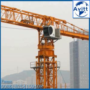 Wholesale 12tons QTZ250 PT7025 Topless Tower Crane 70meter Horizontal Boom 50m Freeheight from china suppliers