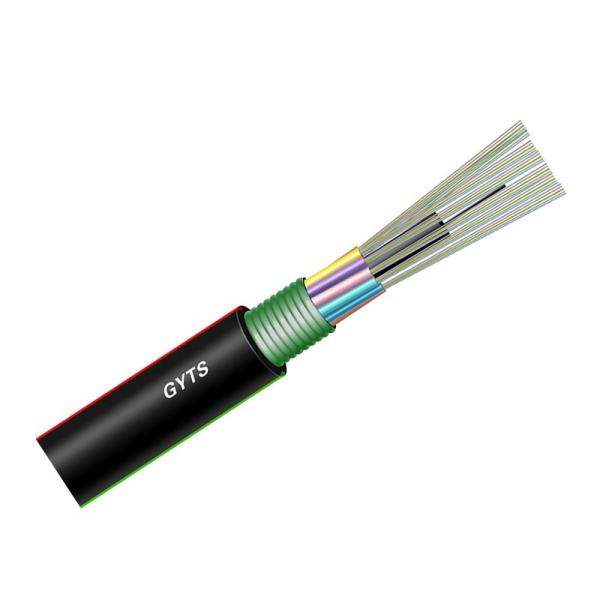 Steel Wire Strength Member 48 Core Single Mode Fiber Optic Cable for Outdoor and