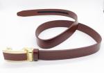 3.5cm Width Mens Automatic Buckle Belt Custom Size Gold Buckle Color
