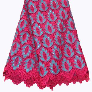 Wholesale Fushia pink and blue new design embroidery wedding dress lace rhinestone fabric from china suppliers