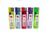 1100ctns/FCL Kitchen Transparent Colors Electronic Slim Cigarette Lighters DY