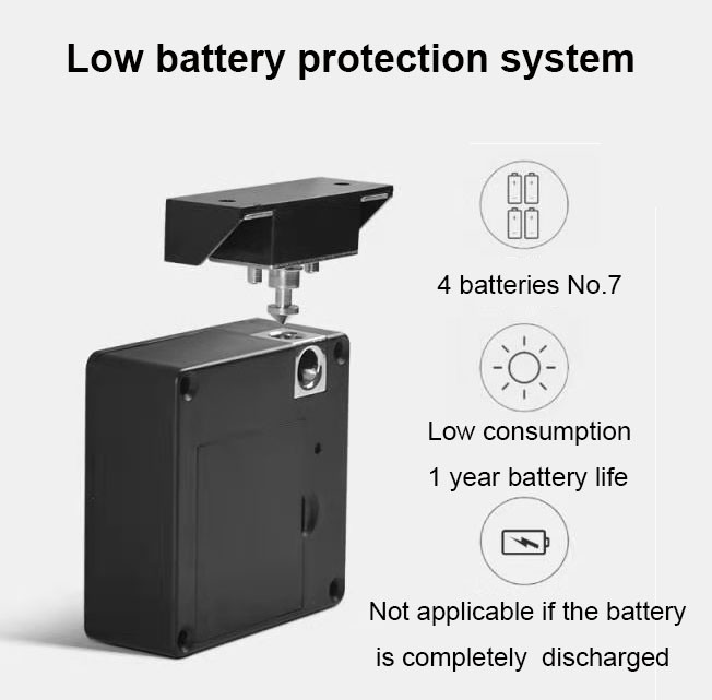 4AAA Alkaline Battery RFID Card Lock 5cm For Electronic Cabinet Drawer