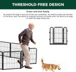 Outdoor Dog Kennels for Large Dogs with Roof, Heavy Duty Metal Dog Enclosures