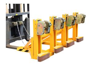 Wholesale DG2000B Forklift Mounted Rubber-belt Drum Grabbers Double Eagle-Grip 4 Drums Load Capacity 500kgX4 from china suppliers