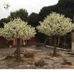 UVG artificial white cherry flower trees for indoor wedding decoartion 12ft tall