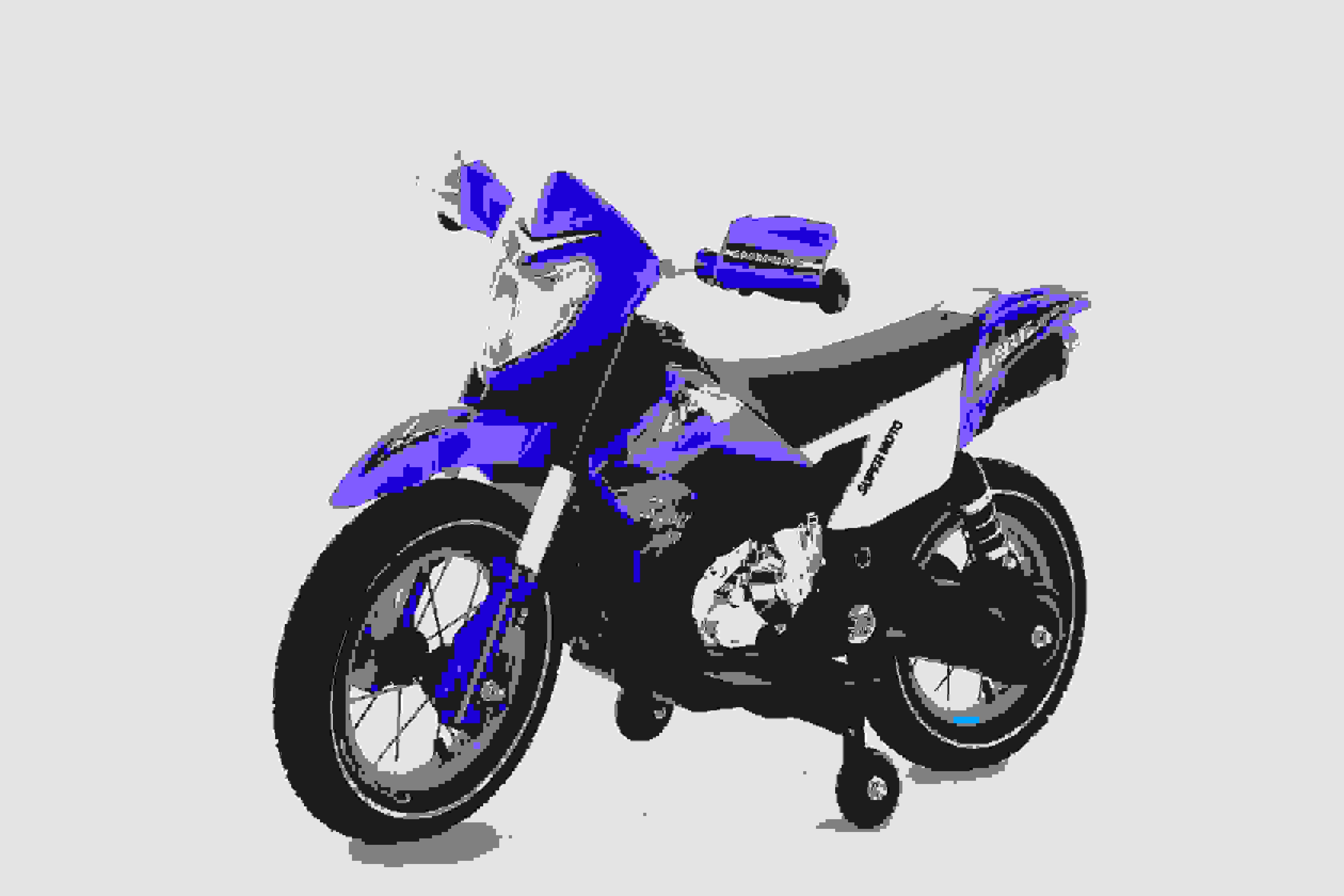 Kids 6V Ride On Car Motorbike Electric Motorcycle with PP Plastic Type Orange