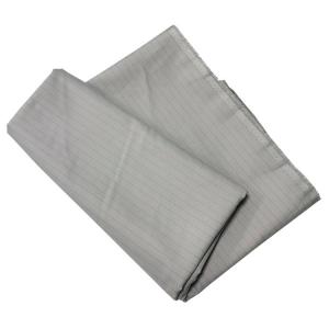Wholesale Grey 10mm Stripe Heavyweight ESD Polyester Cotton Fabric 65% Polyester 1% Carbon Fiber from china suppliers