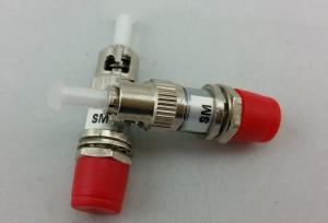 China High Precision Alignment FC ST Female/Male Hybrid fiber optic adaptors, singlemode fiber optic cable adapter on sale