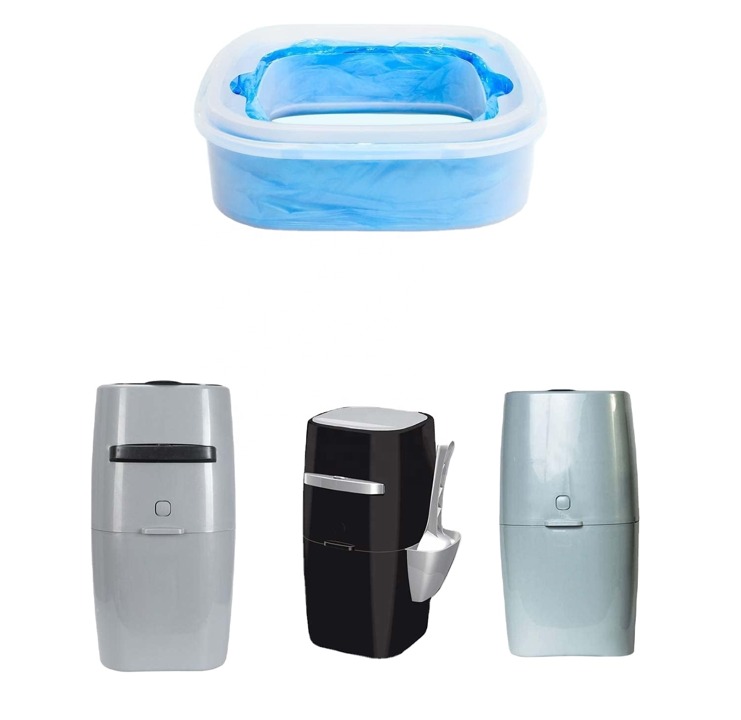 8m PET Genie Waste Bin Cat Litter Bag Customized Cat Litter Refills Blue Litter Genie XL Refills Cassettes
