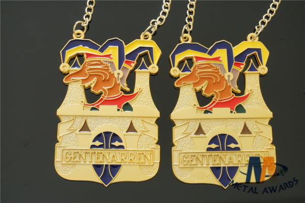 Carnival Medaillen Metal Award Medals Colors Filled With Chain & Background