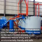 80mm Charcoal Briquette Machine High Temperature Carbonizing Furnace 300C