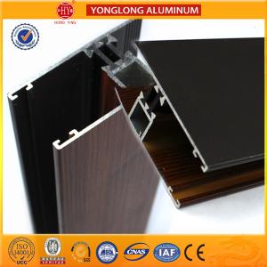 Wholesale Clear Texture Wood Grain Imitating Finish Aluminum Extrusion Profiles Lightweight from china suppliers