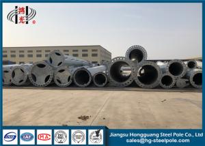 Wholesale High Voltage 110KV - 220KV Galvanized Steel Pole Electrical Post With Q345 from china suppliers