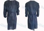 Dark Blue Non Woven Disposable Isolation Gowns Long Sleeve For Medical Surgical