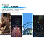 VR 360 Simulator 9D Roller Coster Simulator Chair 360 Degree