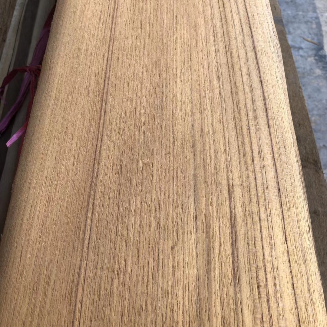 Factory Supply Natural Wood Veneer 0.2mm 0.3mm 0.5mm 1mm 2mm 3mm Natural Plain Cut Burma Teak Veneer