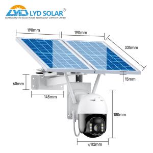 Wholesale 128GB TF Card 4G Solar Security Camera 4mm Lens Cctv Camera Solar Panel from china suppliers