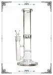 Vidrio De Borosilicato Straight Tube Honeycomb Perc Glass Bong 10 Inches
