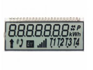China 12 O'Clock 7 Digit Tn Panel Display , Twisted Nematic Lcd For Communications / Telephone on sale