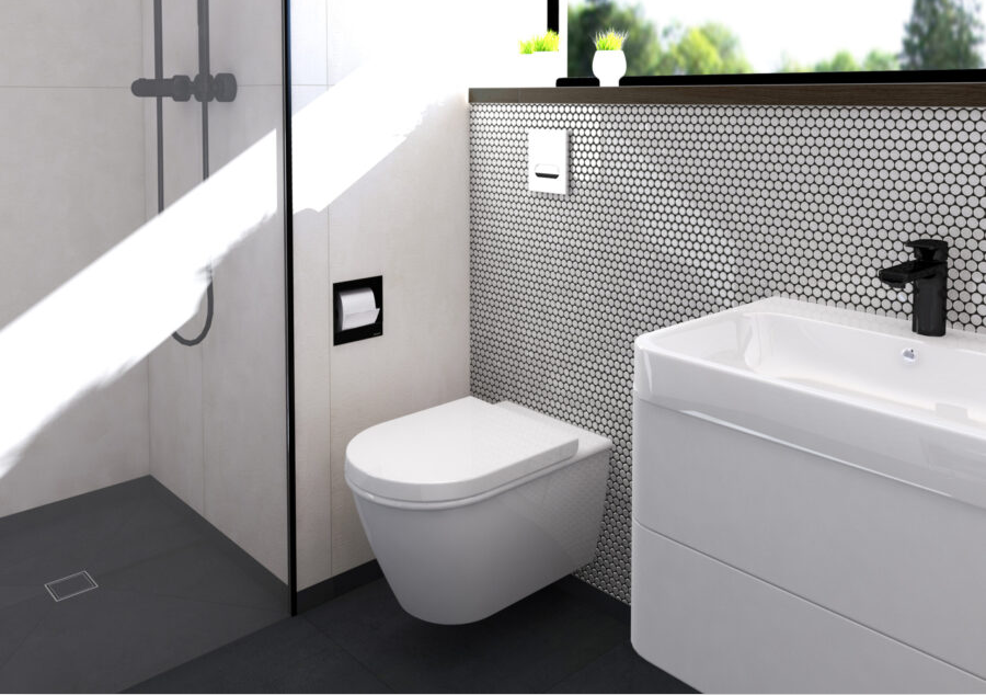 Wall Mounted Bathroom Paper Holder Metal Construction Black/Gunmetal/Polished/Brushed