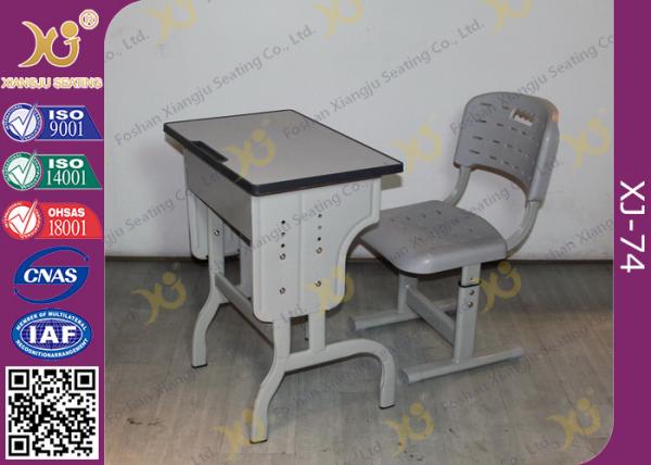 Quality Pre - Assembled Metal Kids School Desk And Chair Set With Electrostatic Powder Coating for sale
