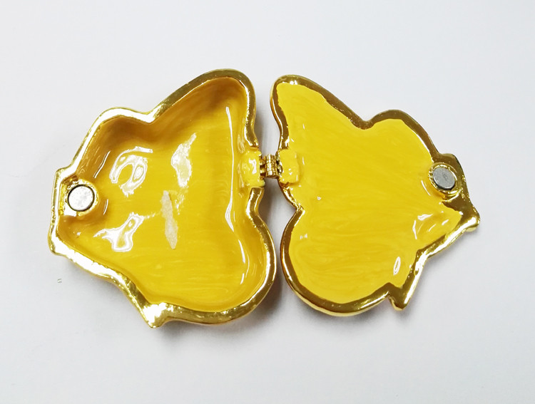 butterfly shape metal jewelry box for ladies gift
