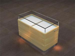 Wholesale Horizontal Glass Counter Display Cabinet , Home Glass Display Cabinet For Small Items from china suppliers