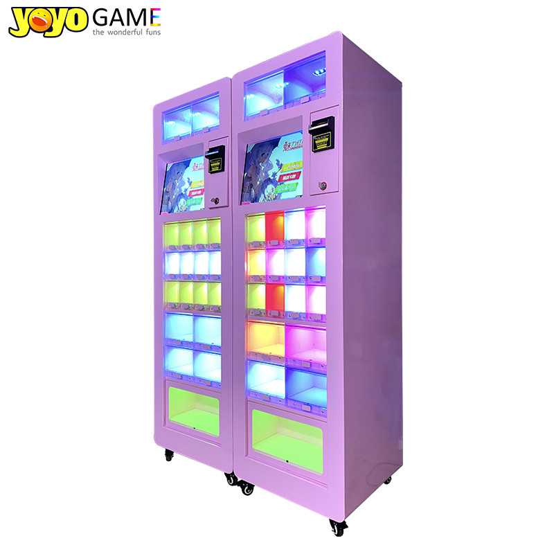 Coin-Operated Lipstick & Mini Snack Vending Machine with Bill Acceptor for Game Centers & Cosmetics Displays