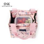 Large Capacity Printed Thermal Insulated Canvas Lunch Box Cooler Bag