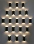 Waterproof up down black led outdoor wall lights & exterior wall light outside