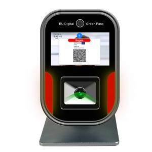 China 5 inch display health management HongKong QR Code scanner Hongkong green pass reader on sale