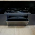 Intelligent Temperature-Controlled Multi-Tiered Black Wood Wine Cooler