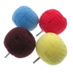 80Mm Car Polishing Sponges Wheel Cleaning Ball Shaped For Waxing Job