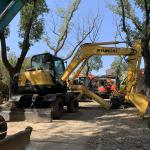 Good Condition Used Korea Hyundai 60w Wheel Excavator with Original Hydraulic