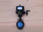Wafer Style Electrically Operated Butterfly Valve DN65 DN80 Black High Torque