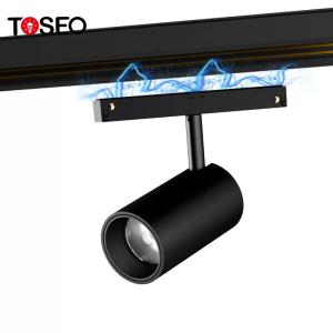 Wholesale 3000K 7 Watt Indoor Magnetic Track Lights Folding Black Ceiling Light Adjustable from china suppliers