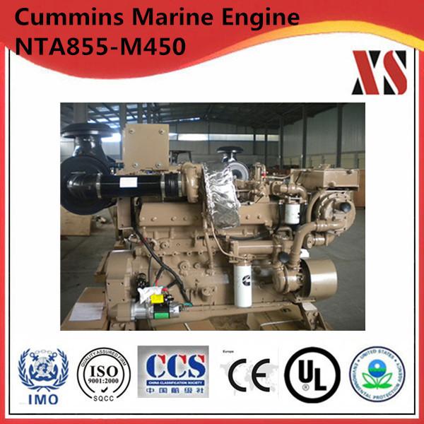 Global warranty!Chongqing Cummins 450hp diesel marine engine NTA855-M450 for