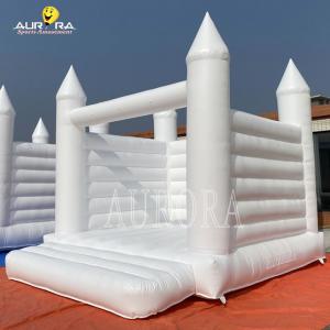 Wholesale Indoor Inflatable Bouncy Castle White Wedding Jumping Castle Bounce House from china suppliers