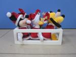 4 inch Full Set Disney Plush Toys Keychain In Tray Characters For Christmas