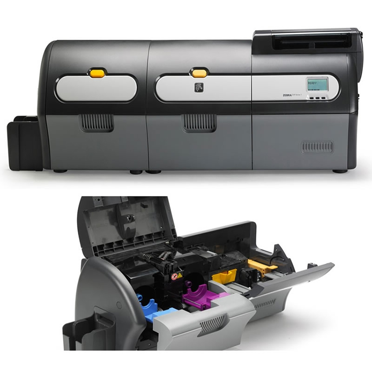 Versatile Zebra ZXP Series 7 Dual Sided Retransfer Smart ID Card Printer 300dpi USB