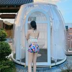 Wind Resistance Plastic Dome Tent Solid Sheet Patio Bubble Dome