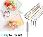 Eco Friendly Collapsible Silicone Drinking Cups With Straw Reusable Biodegradabl