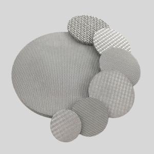 Wholesale Sintered Wire Mesh Discs Filter 1-5mm 1-300 Micron from china suppliers