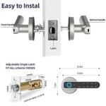 Password Fingerprint Key TTLock Digital Door Lock Semi Conductor For Hotel