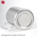 10oz Stainless Steel Double Walled Mug Cup with Carabiner Hook for Outdoor