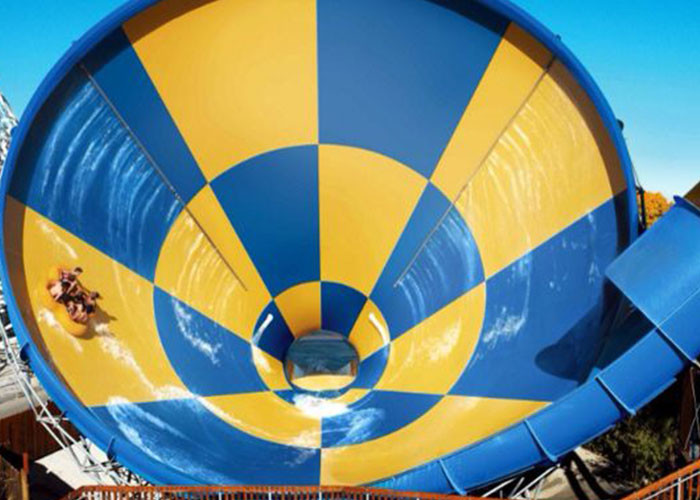 Fiberglass Big Tornado Water Slide Customized Size 4 Loads For Outdoor